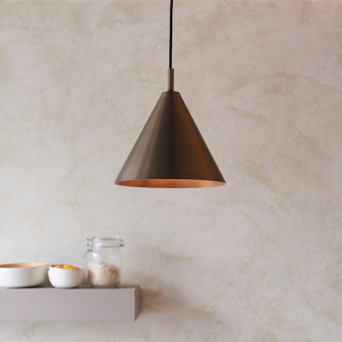 Carlow Dome Pendant Light bronze, ÉDITÉ