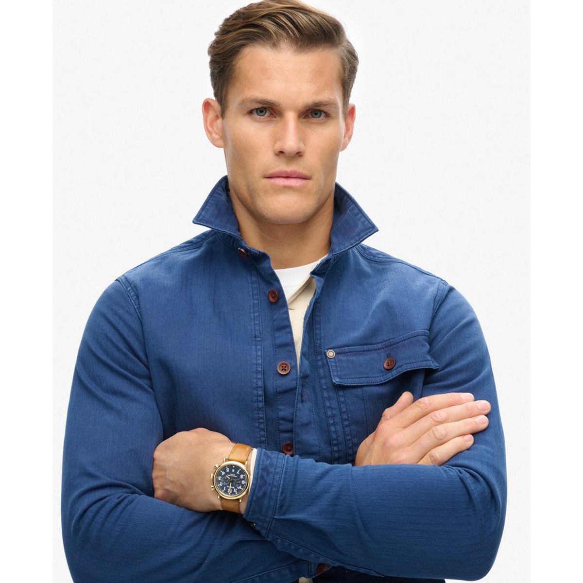 The Merchant Store - Surchemise Utility bleu indigo, SUPERDRY