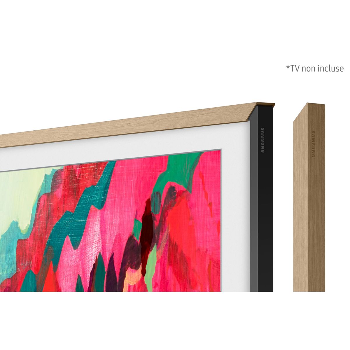Cadre The Frame couleur Teck - Compatible TV The Frame 85'' couleur unique, SAMSUNG