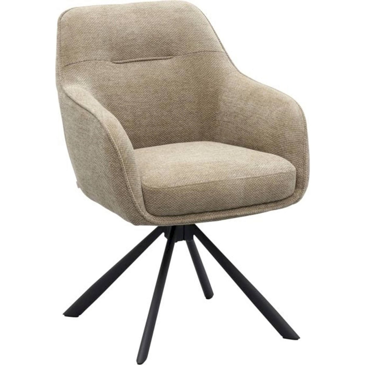Fauteuil pivotant collection TRIESTON gris chiné, RECOLLECTION
