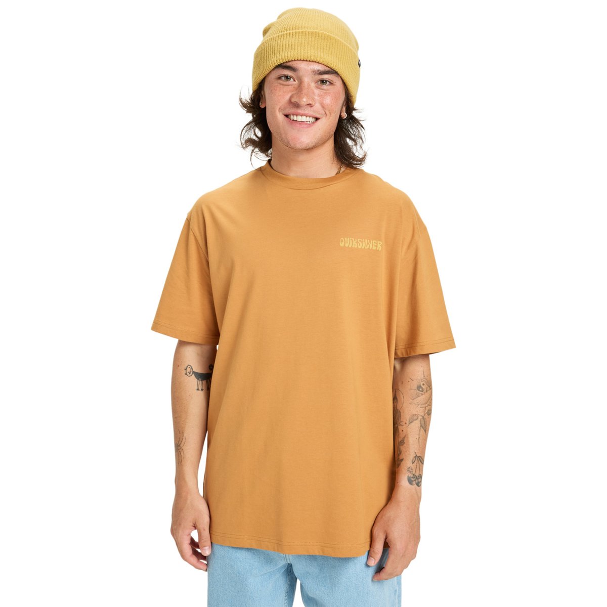 T-shirt à manches courtes PTO SUN FLOW marron almond, QUIKSILVER