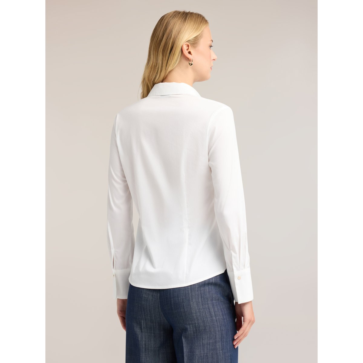 Chemise à boutons cachés blanc, MOTIVI