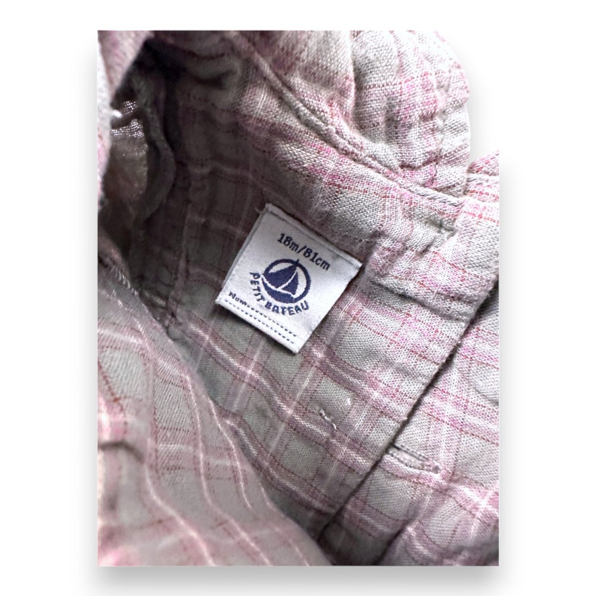 Blouse bébé - Très bon état gris, PETIT BATEAU