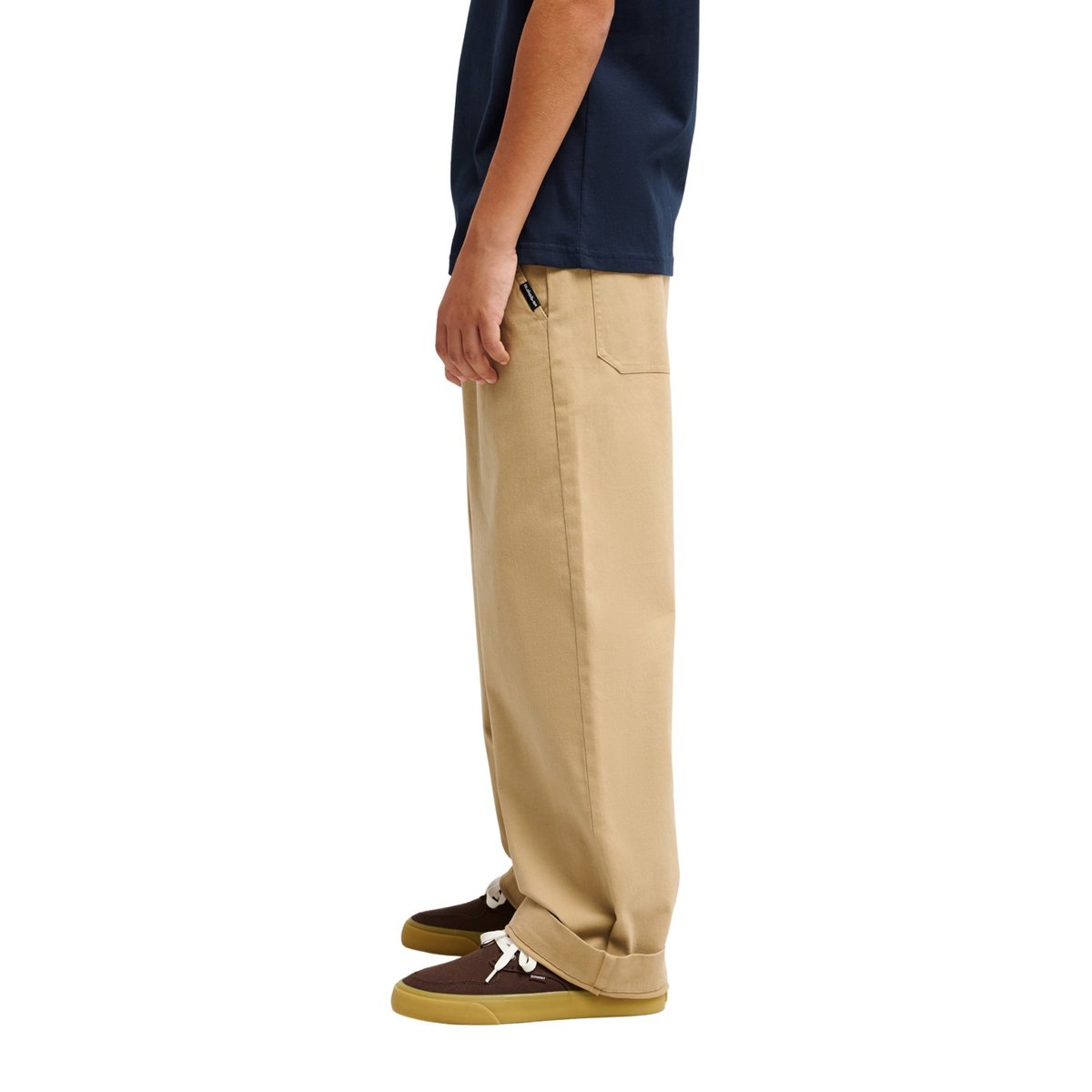 Pantalon cargo stretch TAXER BAGGY beige khaki, QUIKSILVER