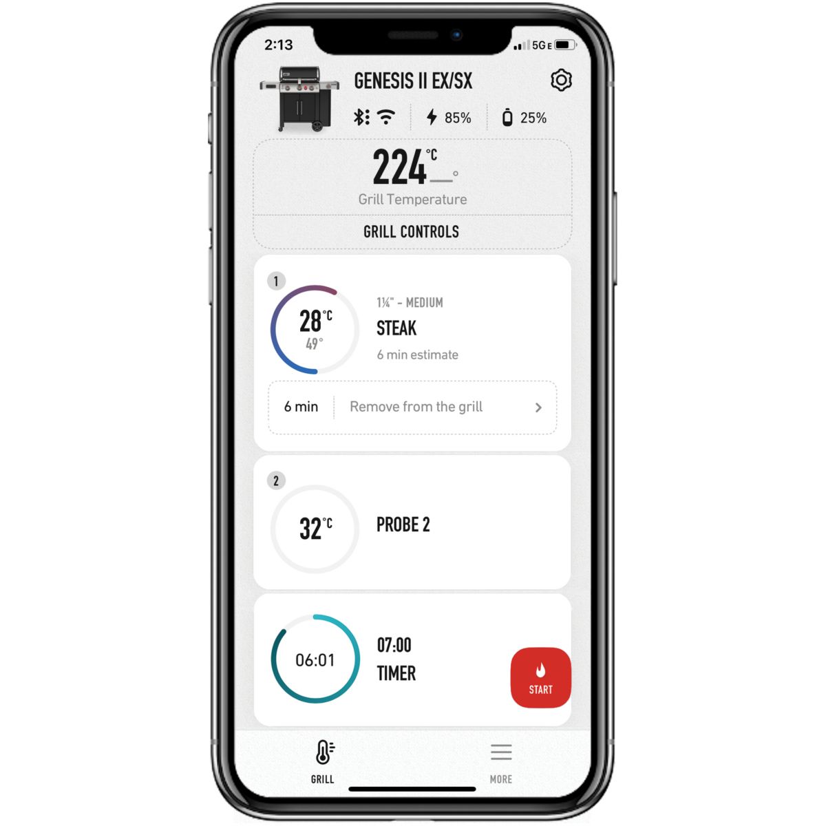 Thermomètre de cuisson Connect smart Grilling Hub noir, WEBER