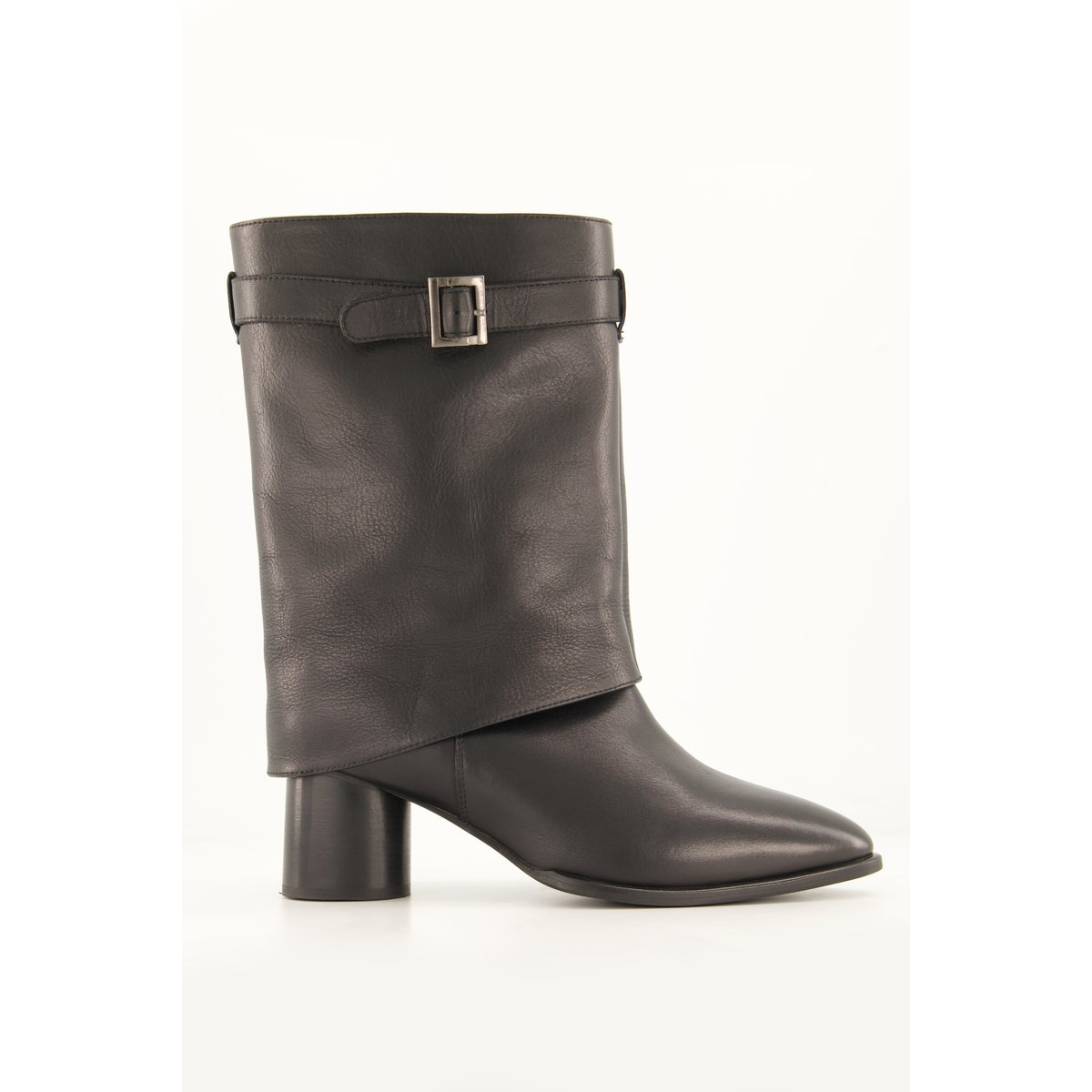 Bottes en cuir, tige XL , pied large noir, ULLA POPKEN