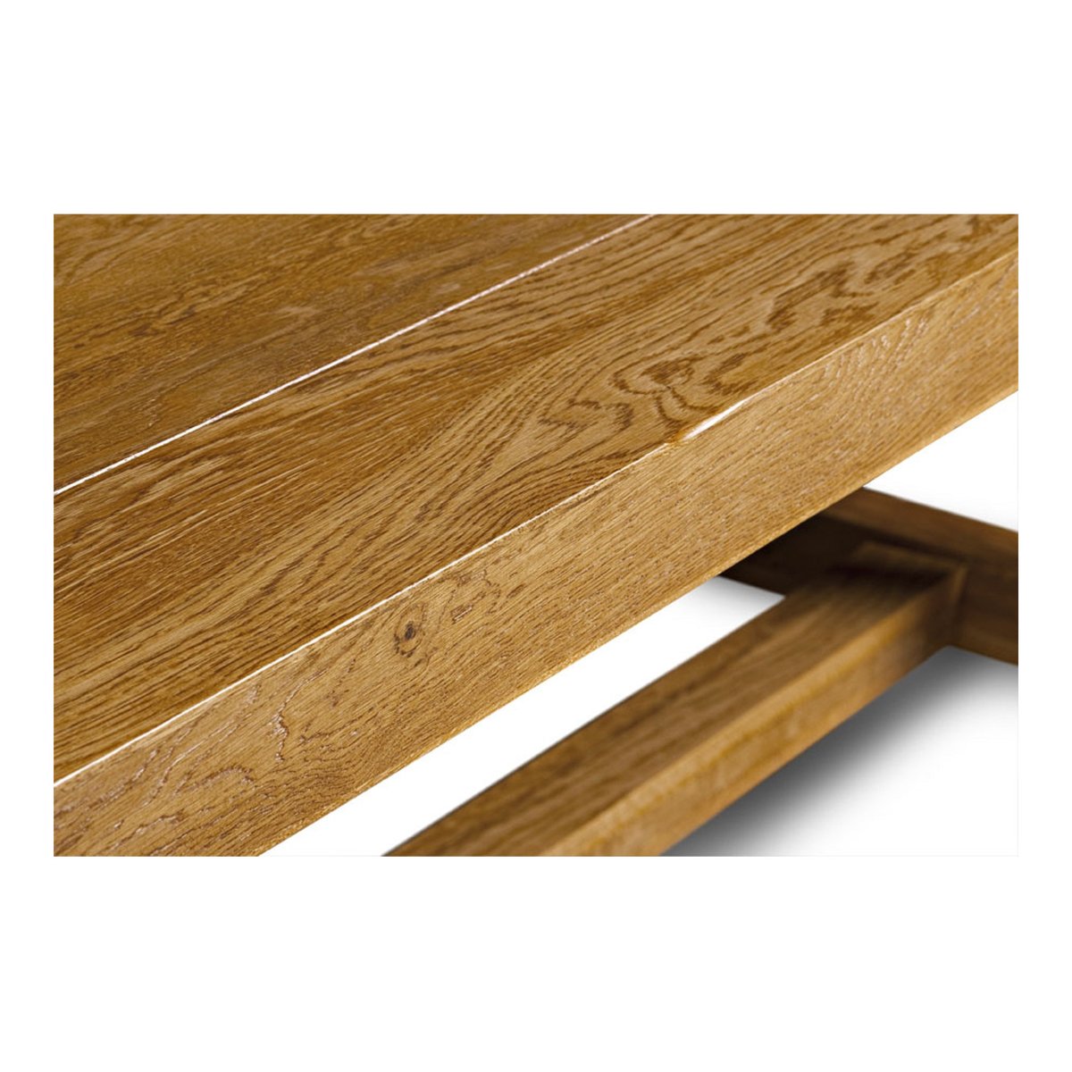 Table de ferme bois chêne massif L220 - LA BRESSE chêne clair, HELLIN, DEPUIS 1862