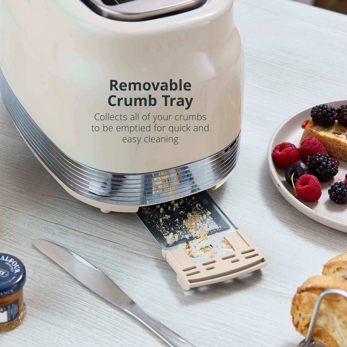 RetroRevive 2-Slice Toaster cream, SWAN