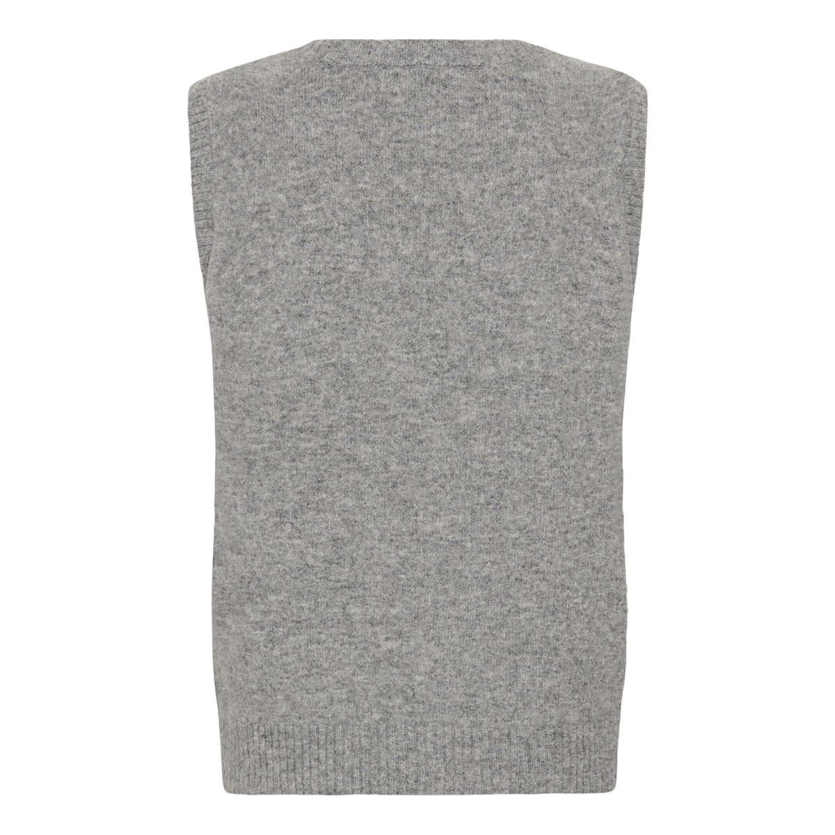 Pullover tricoté gris grey melange, CREAM