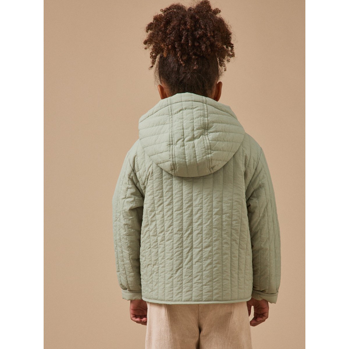 Veste matelassée col sherpa vert d'eau, CYRILLUS
