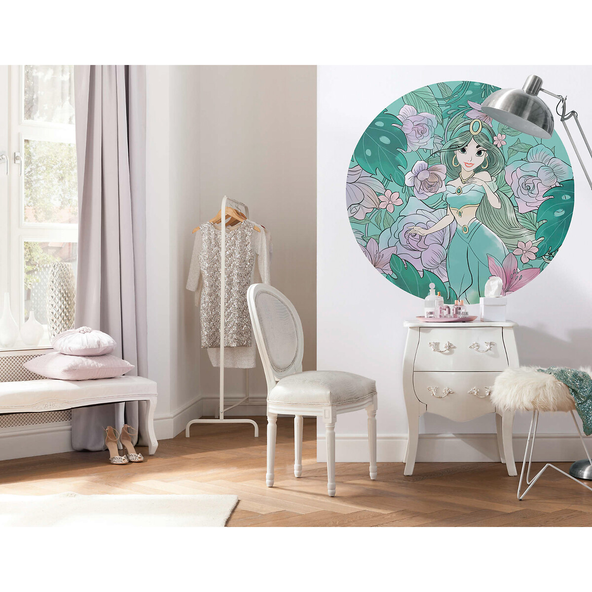 Papel de parede DOT, Jasmin Elegant Mint, da Interelife multicolor, INTERELIFE