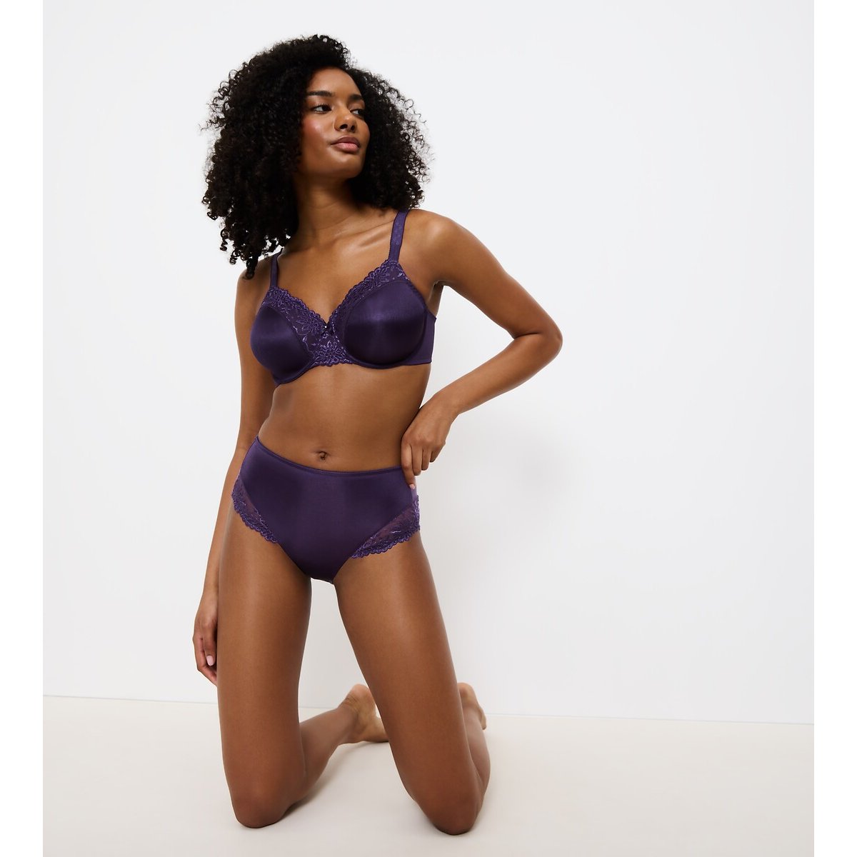 Ladyform Soft Knickers with High Waist dark purple, TRIUMPH