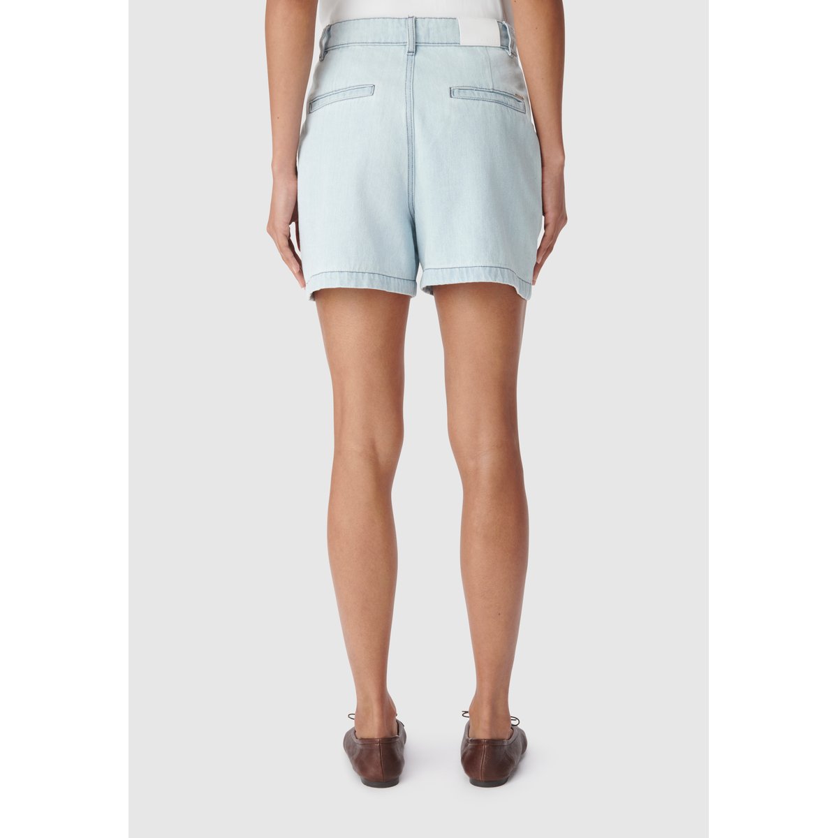 Short en denim brut bleu ciel, IKKS