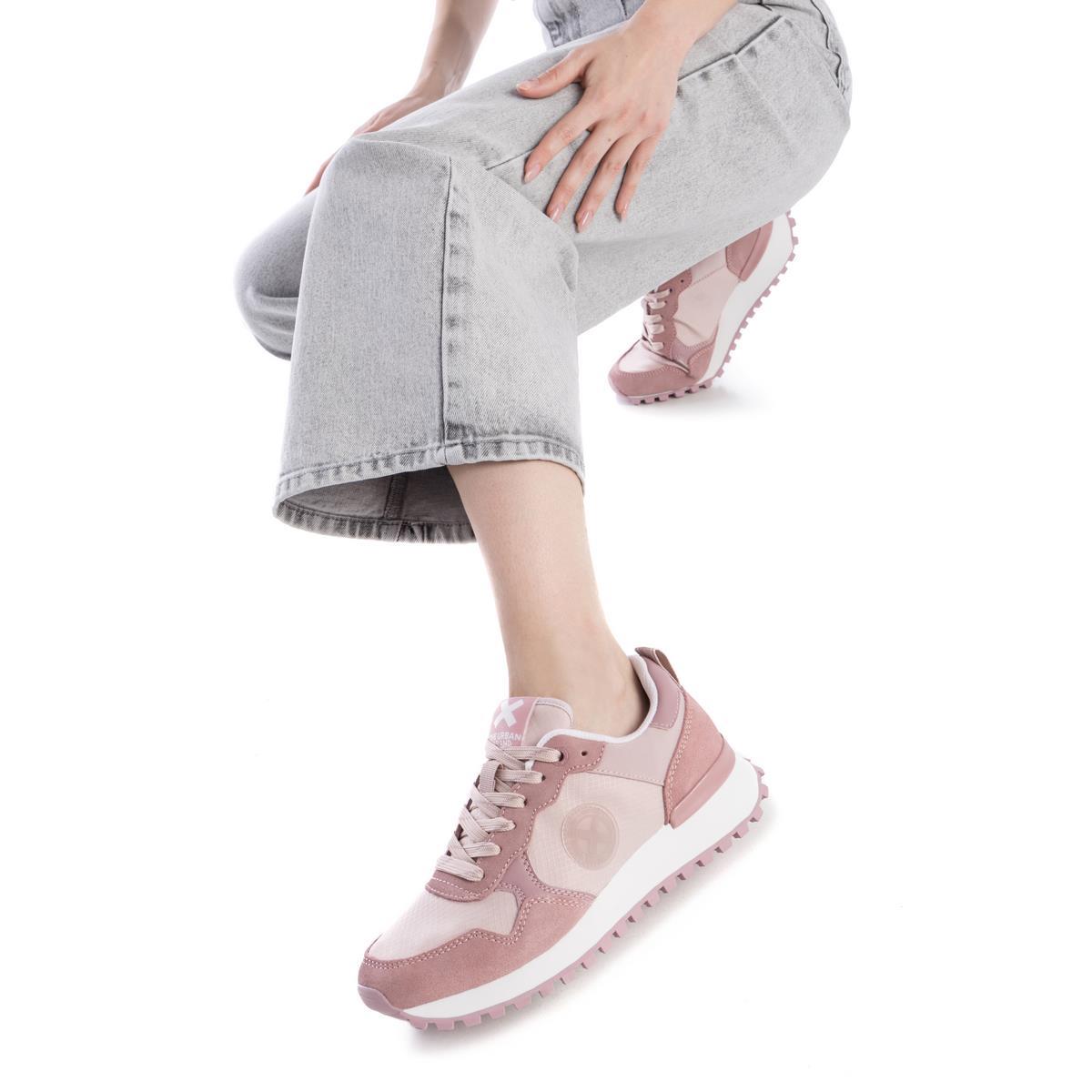 Baskets Plaine Lacets rose, XTI