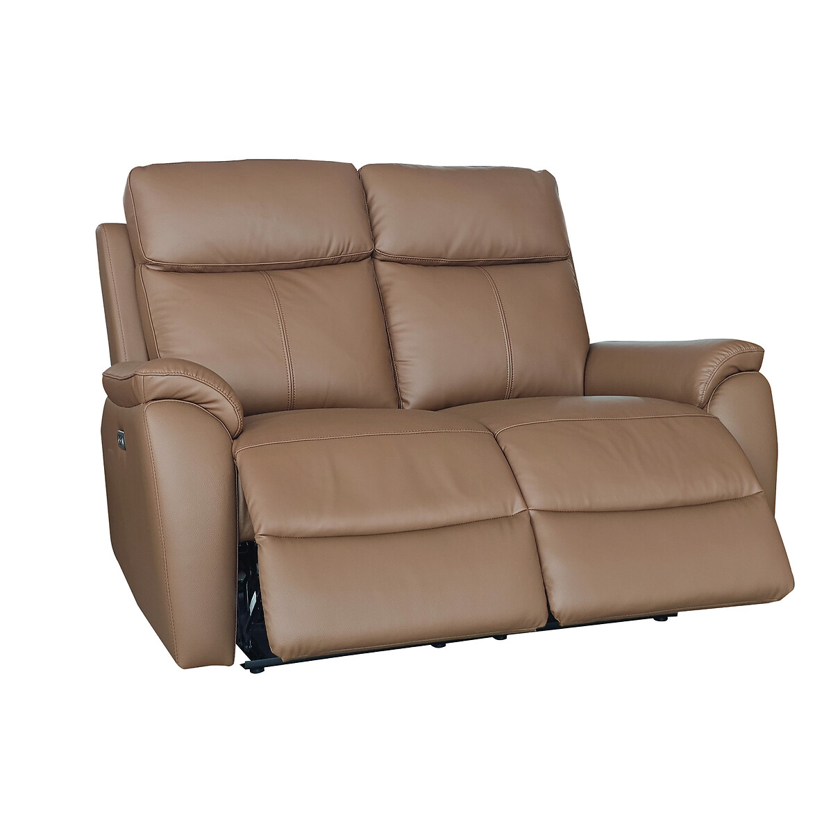 Kingsmere Power Recliner 2 Seater Leather Sofa tan, ASPIRE