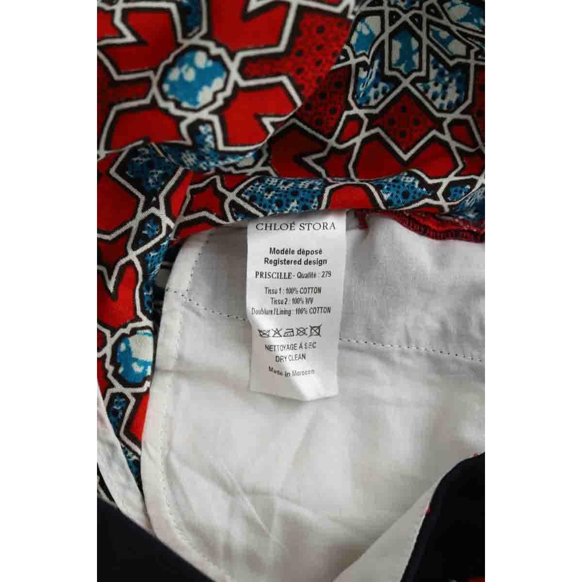 Pantalon droit - Très Bon État rouge, CHLOE STORA