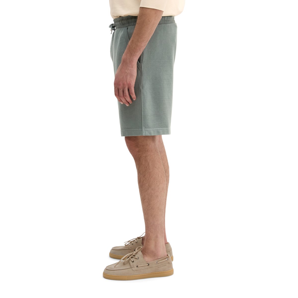 Sweatshort régulier en coton bio doux gris, MARC O'POLO