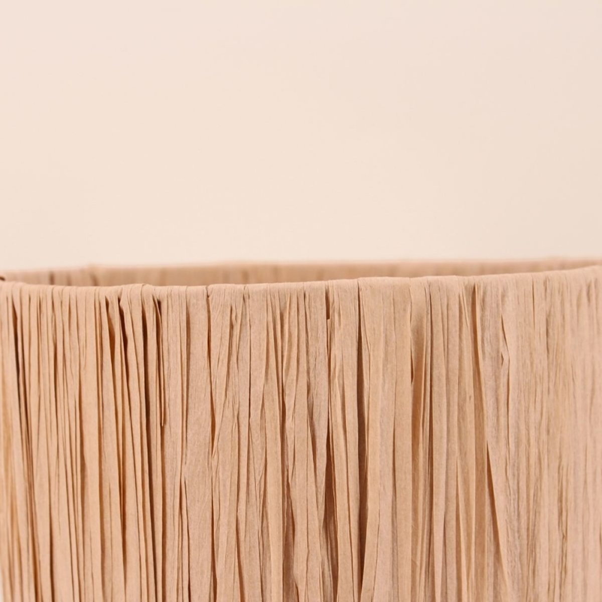 Lampe à poser en raphia 30cm naturel, ORNAMI