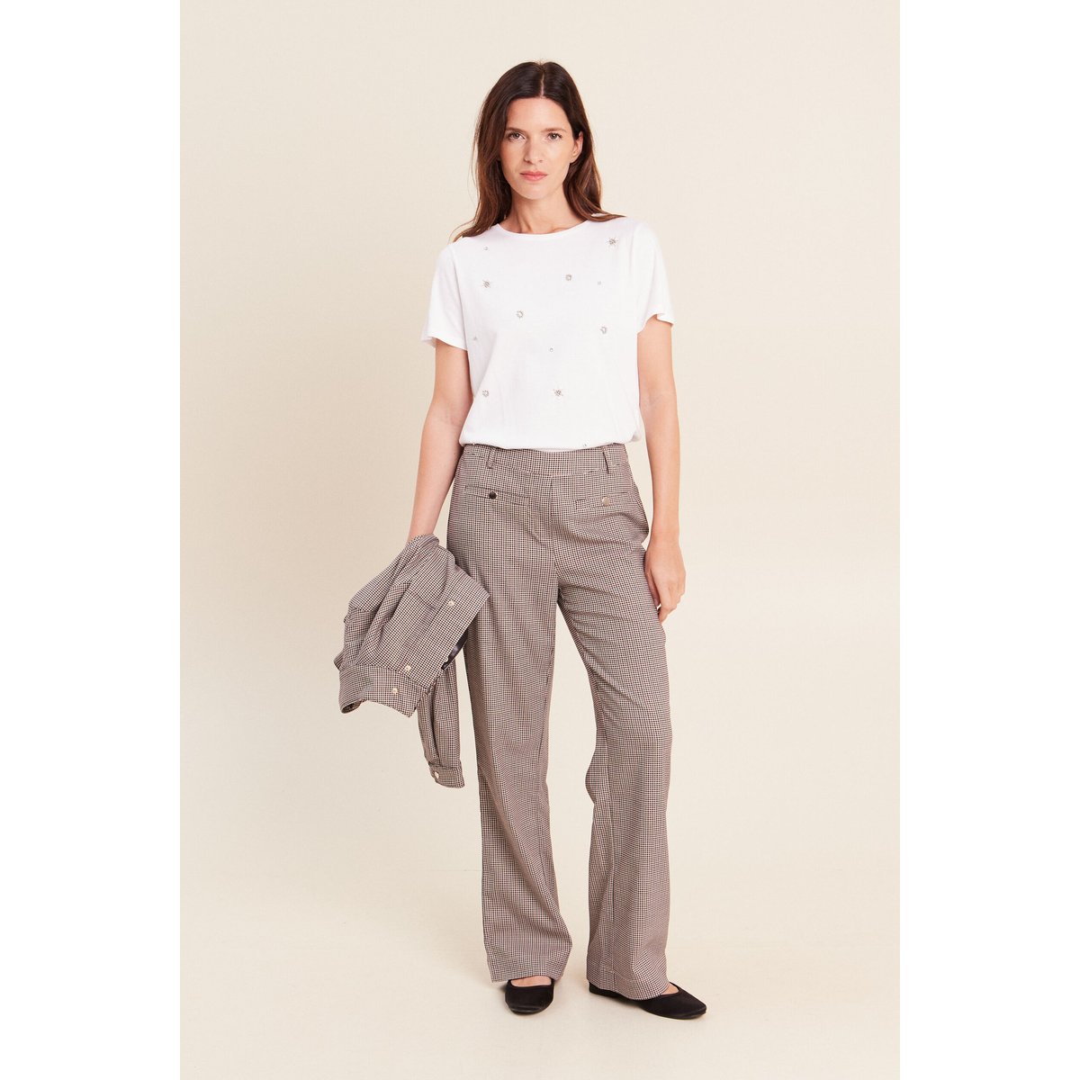 Pantalon 7/8e taille standard marron, BREAL