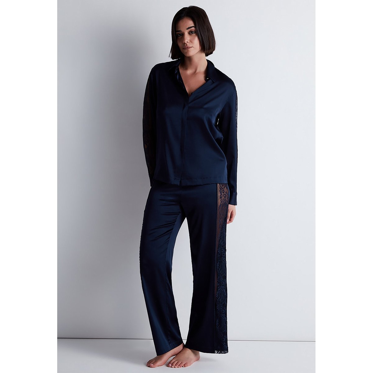 Chemisier Midnight Whisper bleu, AUBADE