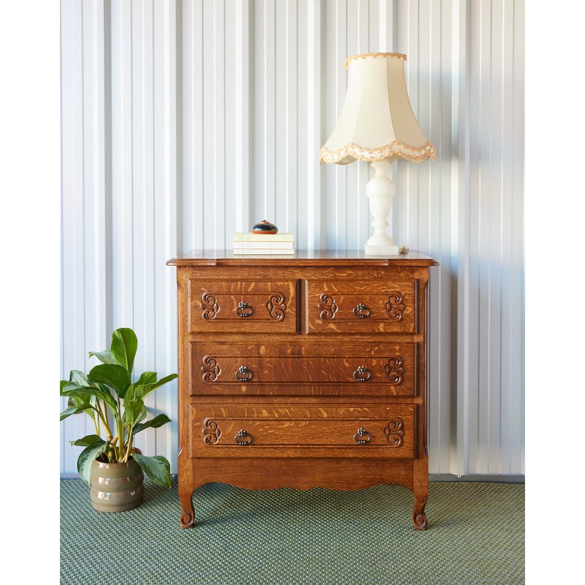 Commode en bois Garance N°582 - Bon état bois clair, DEBONGOUT