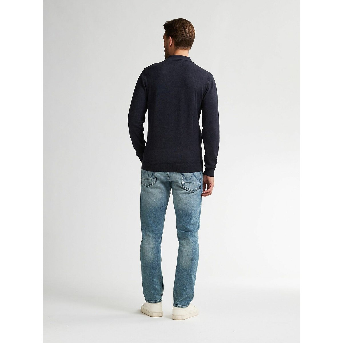 Polo Jumper navy blue, PETROL INDUSTRIES