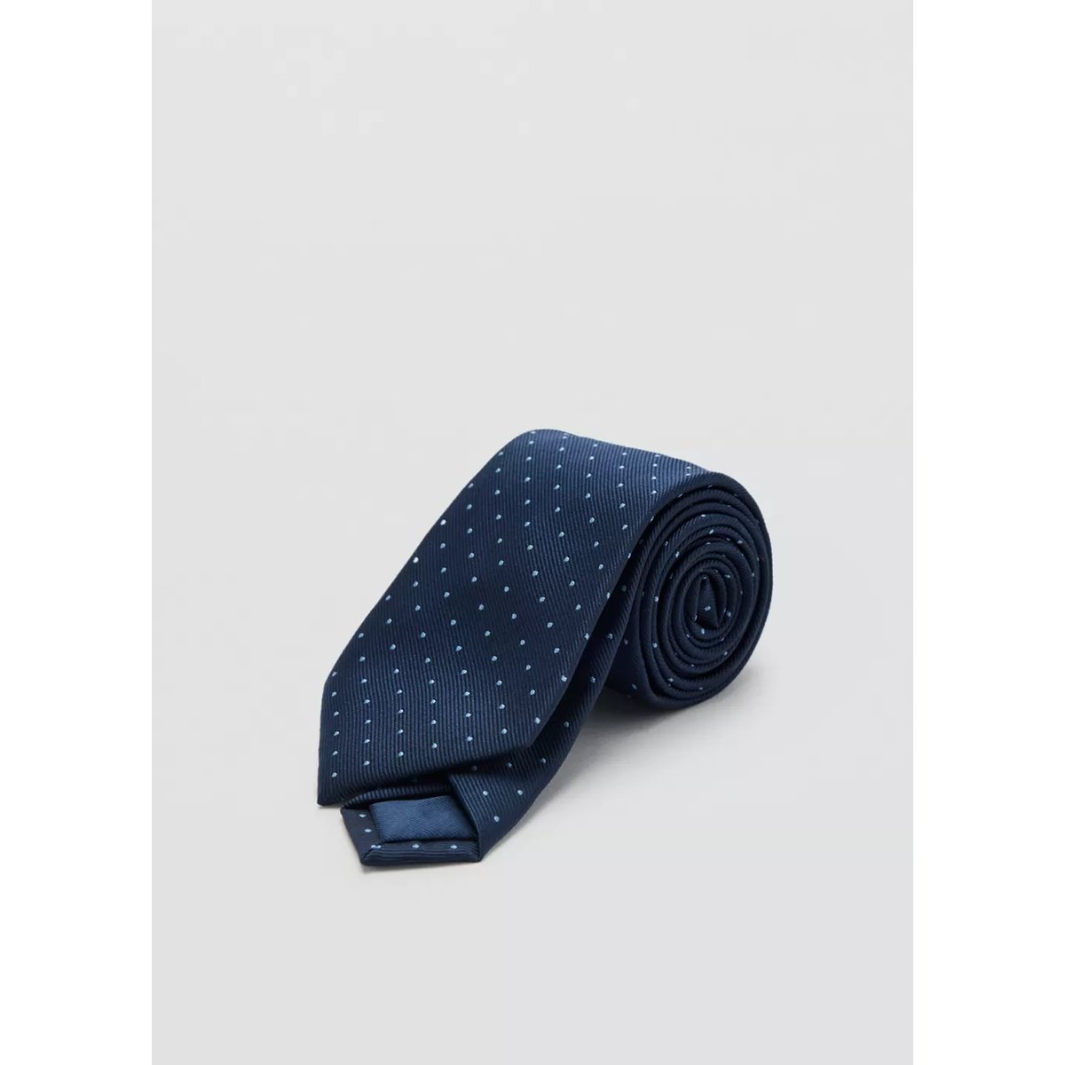Cravate à pois bleu marine, MANGO TEEN
