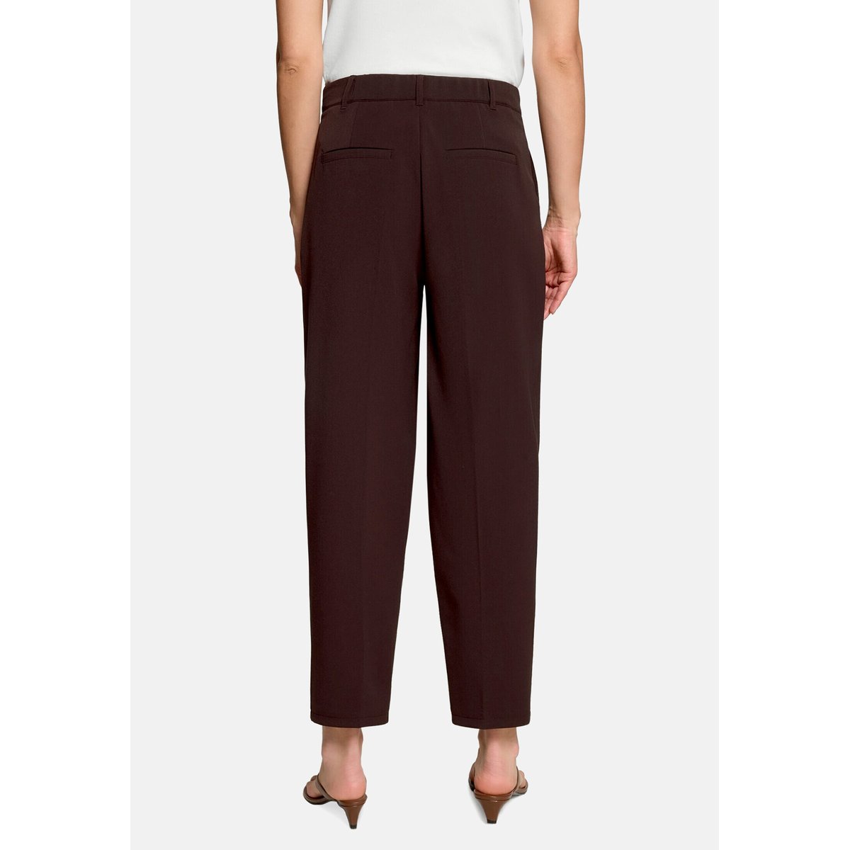 Pantalon business à pinces chocolate plum, ZERO