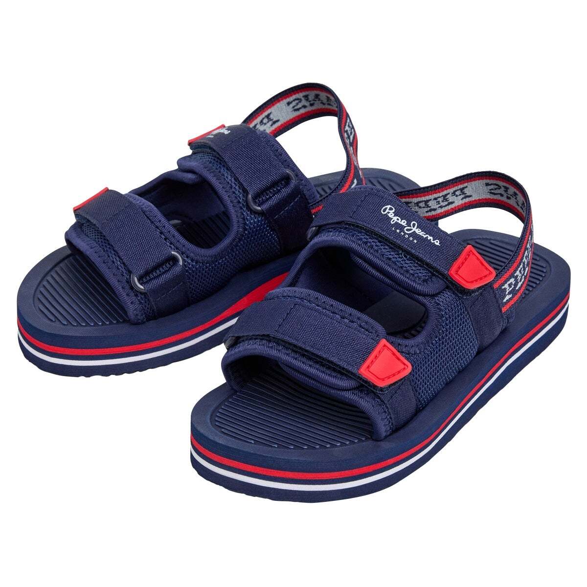 Sandales Trek Avec Fermeture Velcro marine, PEPE JEANS