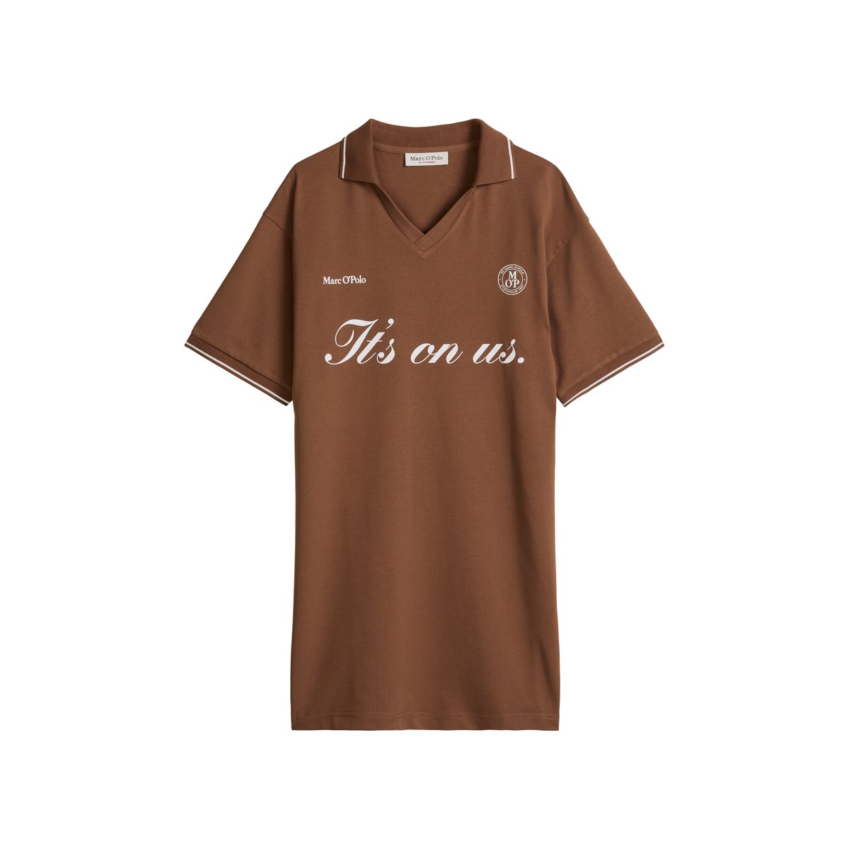 Maillot de football MOP Club '67 Dress en jersey lourd marron foncé, MARC O'POLO