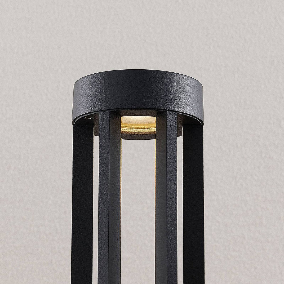 Luminaire extérieur en aluminium moderneLED gris foncé, LINDBY