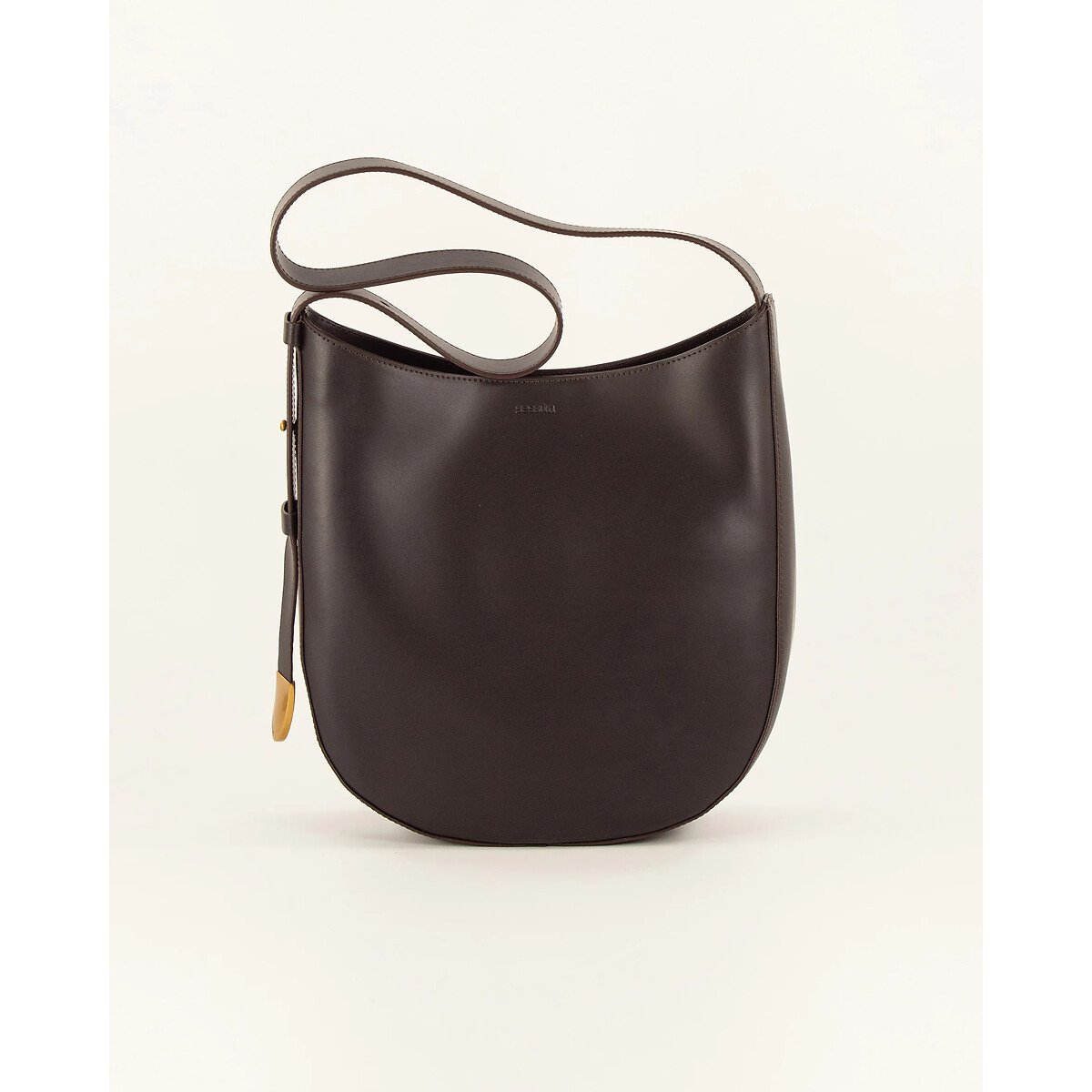 Grande Amo Leather Hobo Bag coffee, SESSUN