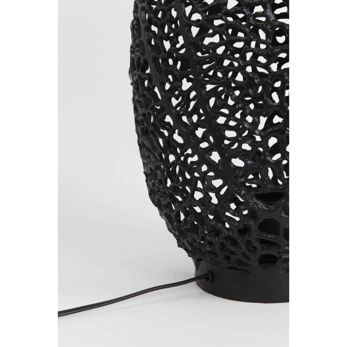 Lampe À Poser Métal SINULA noir mat, LIGHT & LIVING