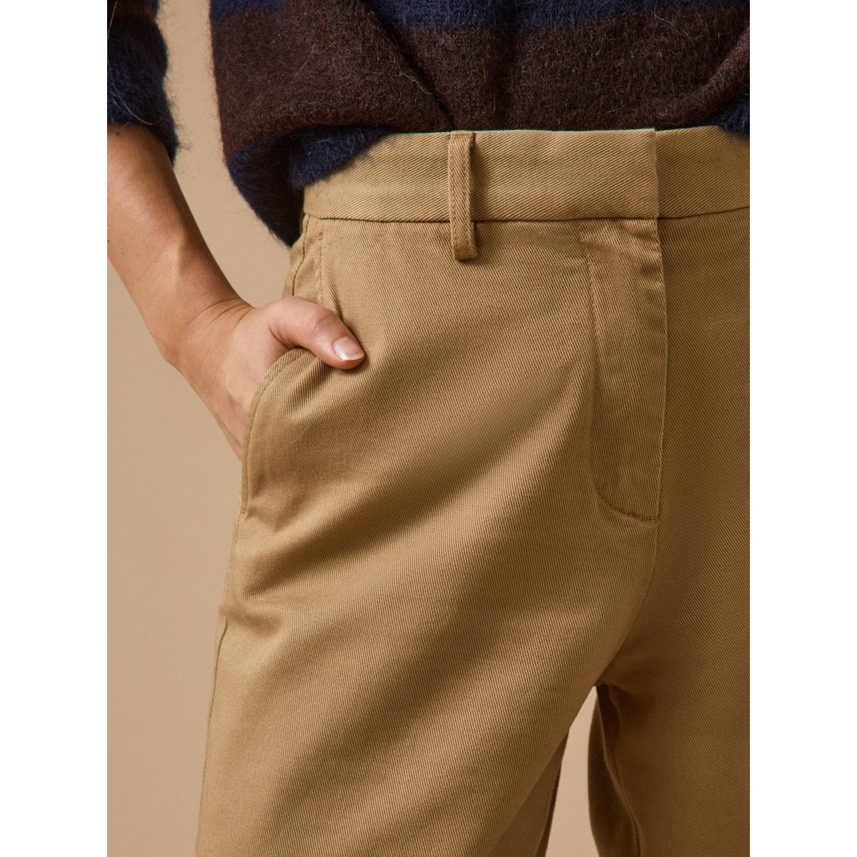 Pantalon chino MARINa beige, CYRILLUS