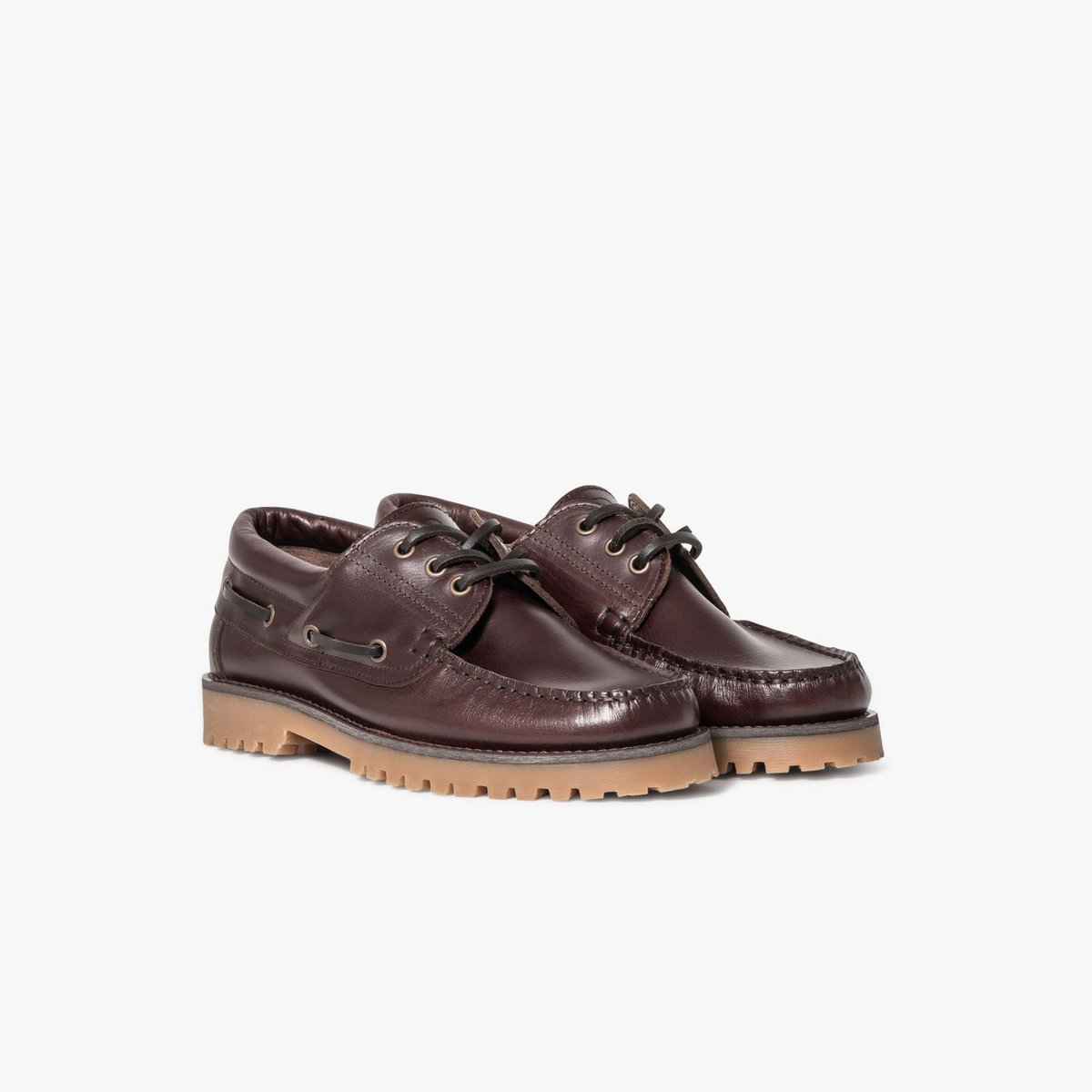 Derby en cuir CHRIS marron chocolat, BOCAGE