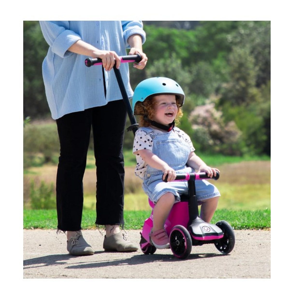 Trottinette-porteur Xtend Ride-On - Rose couleur unique, SMARTRIKE