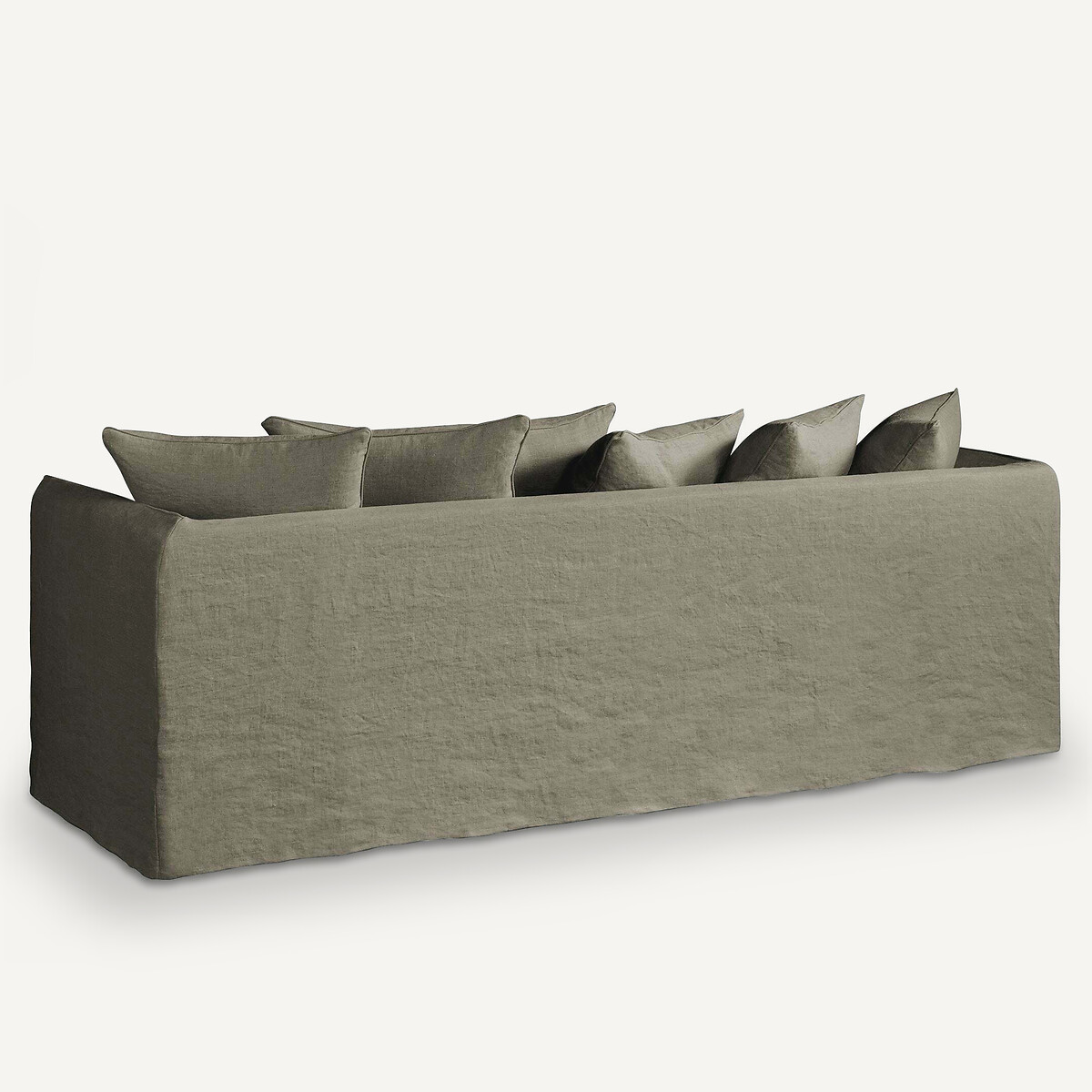 Fodera per divano lino spesso stonewashed Neo Chiquito corteccia, AM.PM