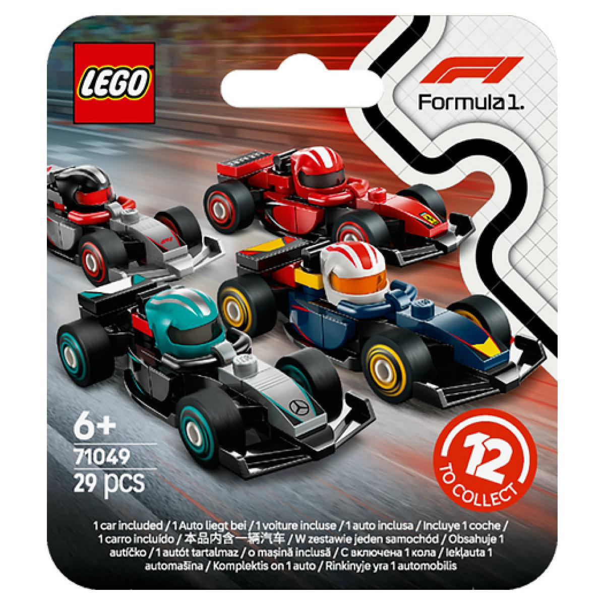 71049 Voitures F1® à collectionner ® Minifigurines couleur unique, LEGO