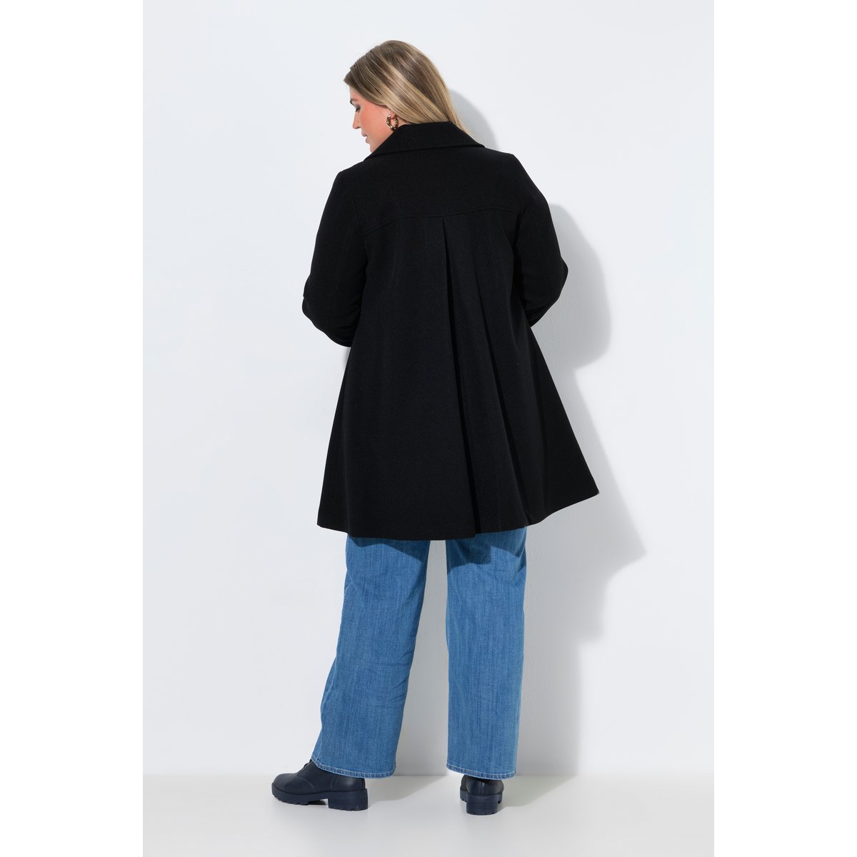 Manteau aspect laine noir, ULLA POPKEN