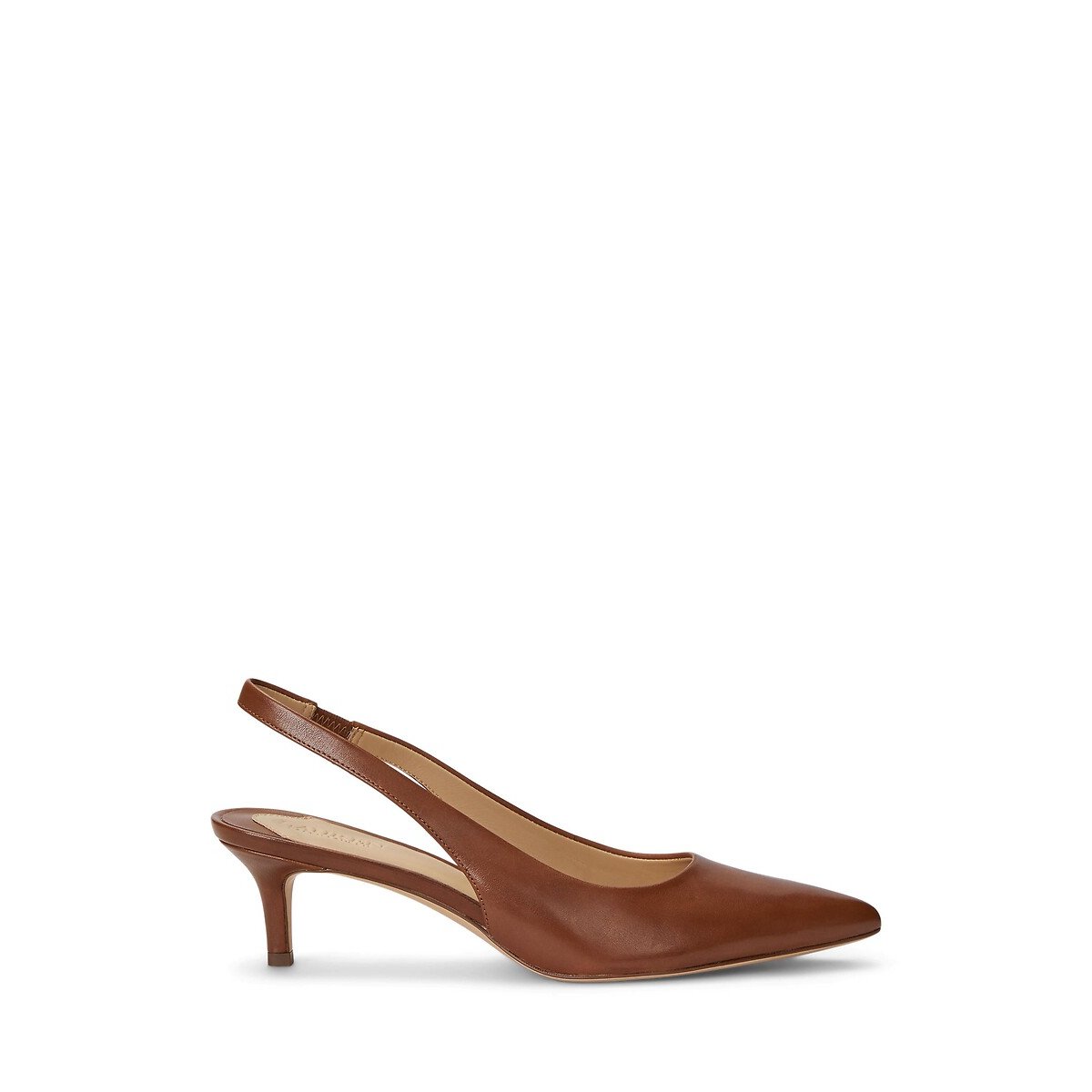 Escarpins slingback en cuir Lolah tan, LAUREN RALPH LAUREN