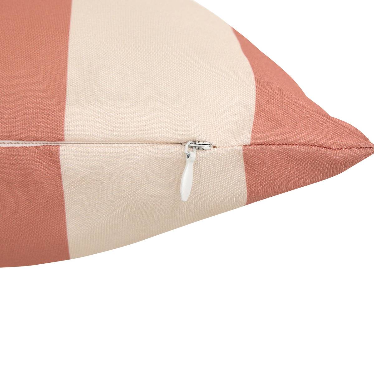 Coussin d'extérieur déhoussable déperlant POOLSIDE terracotta, ATMOSPHERA