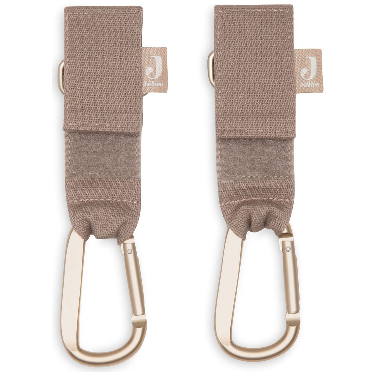 Crochets pour poussette marron, JOLLEIN
