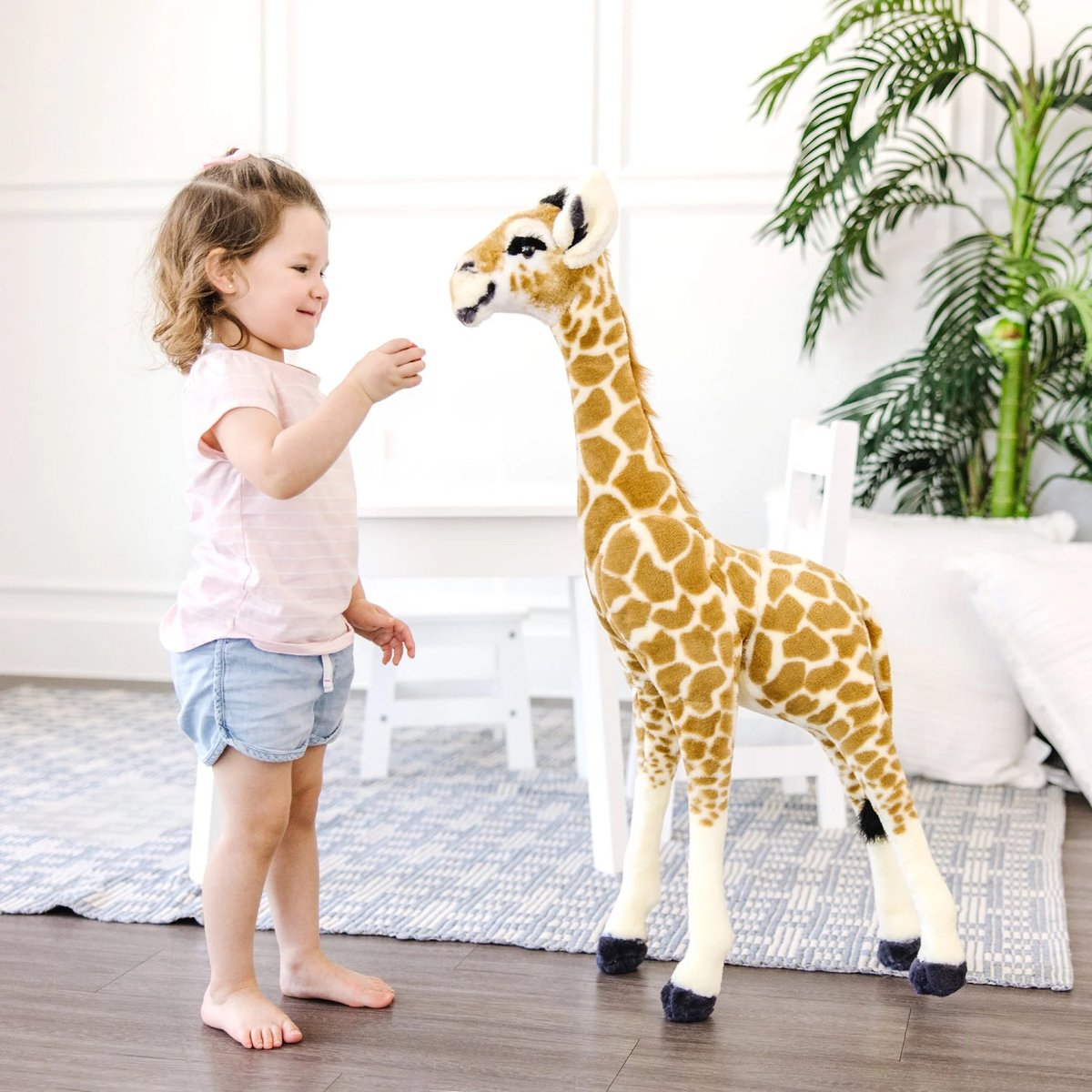 Peluche bébé girafe girafon marron, MELISSA & DOUG