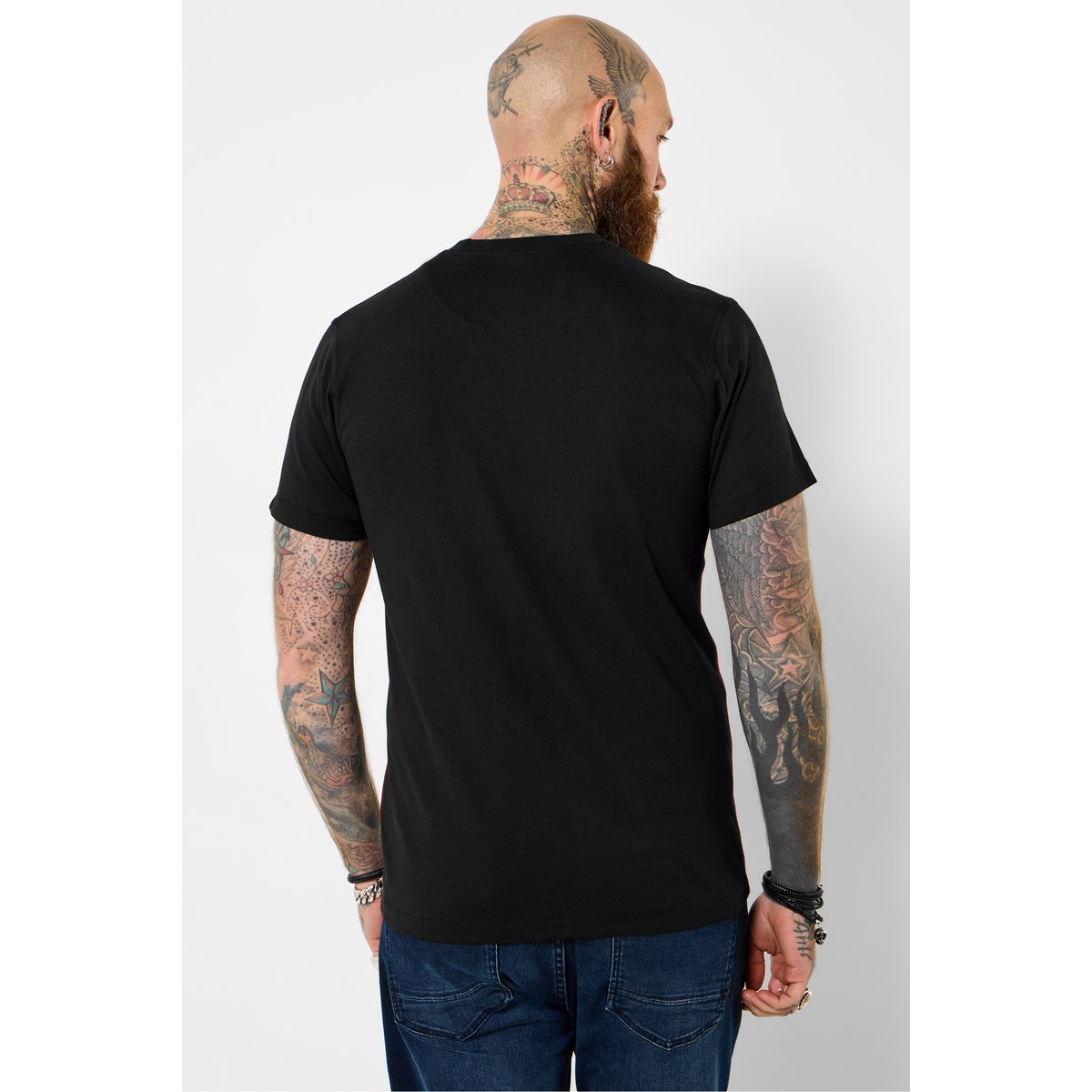 T-shirt graphique crâne néon noir, JOE BROWNS