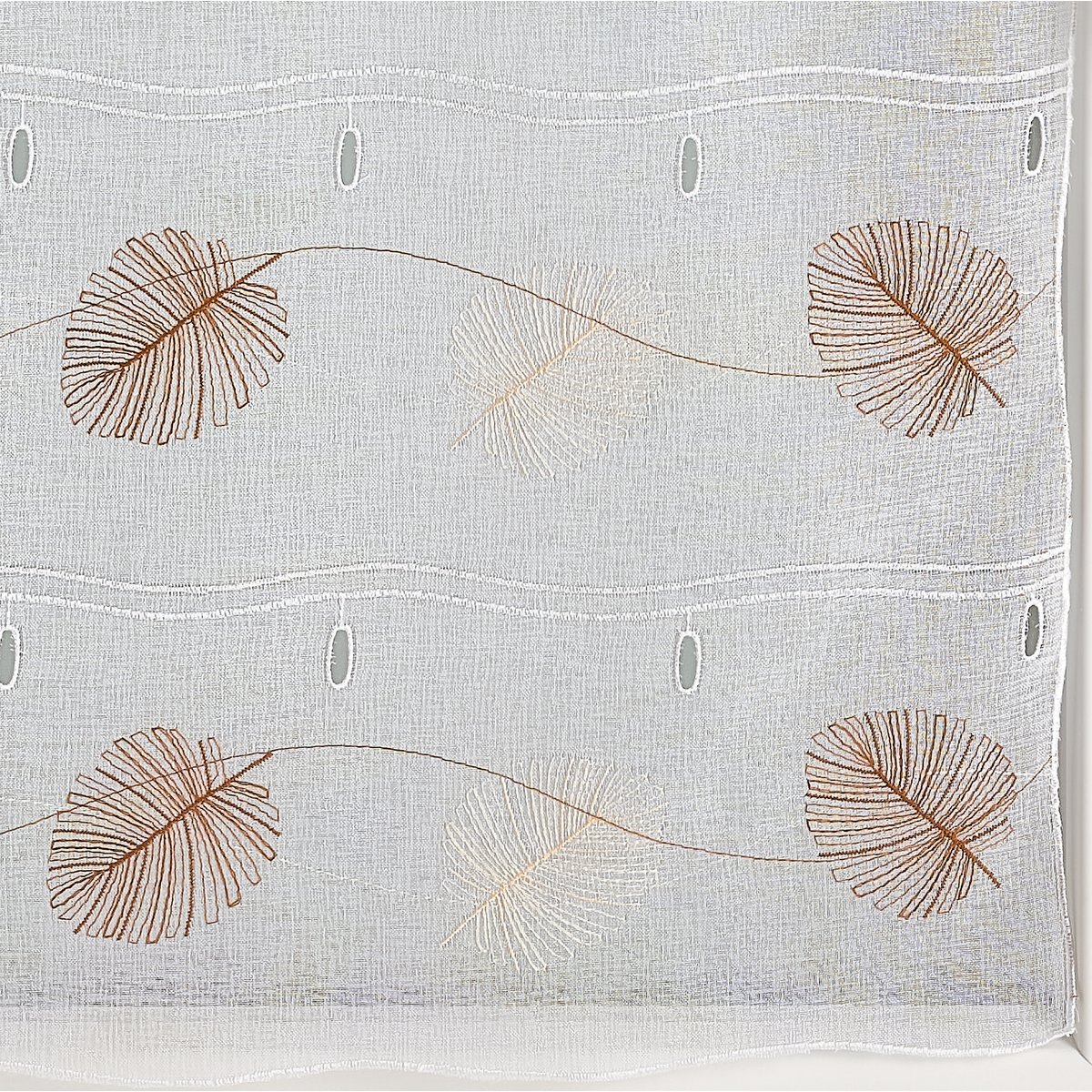 Modulable feuilles brodées - QABANE terracotta, HOME MAISON