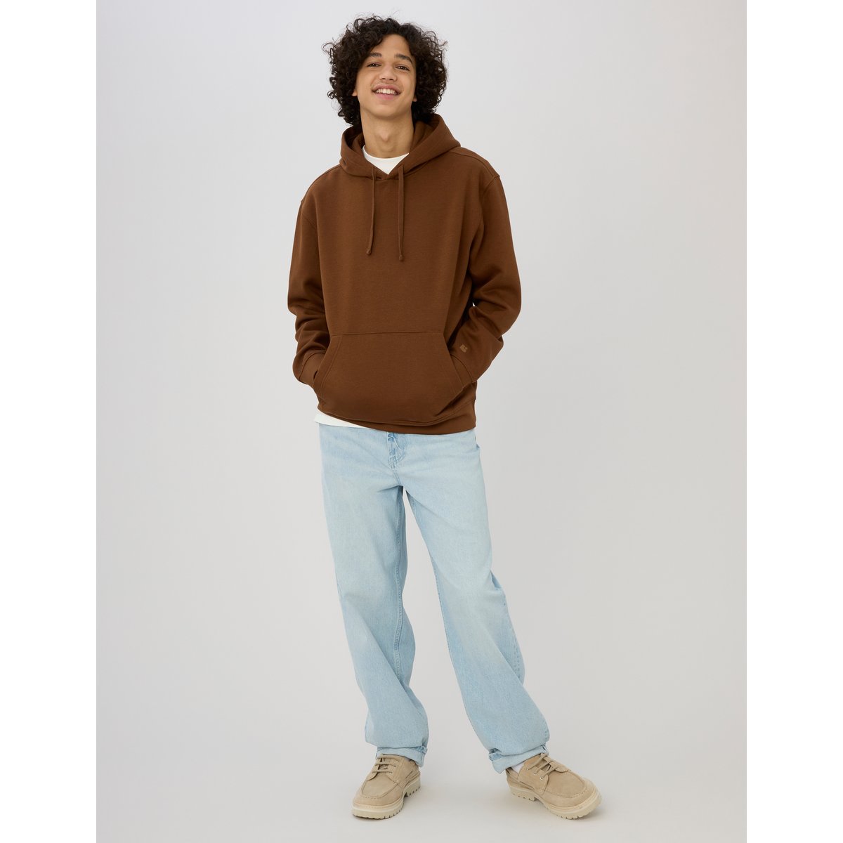 Sweat basique loose fit marron, BZB
