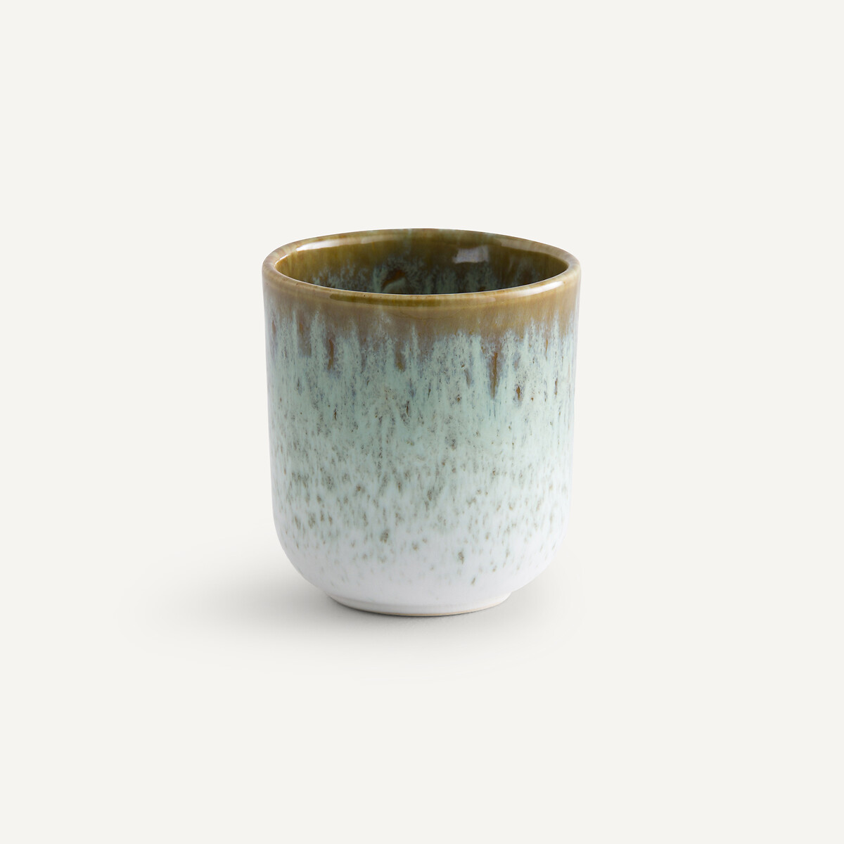 4er-Set Becher Fara, Steingut khaki/blau, AM.PM
