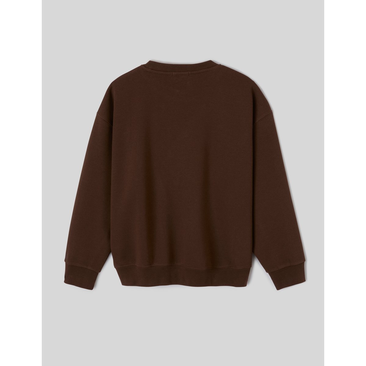 Sweat à message marron foncée, BZB