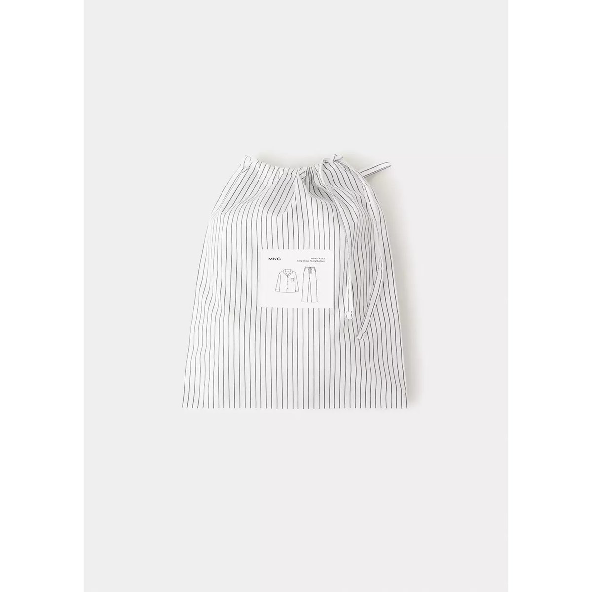 Lot pyjama combiné à rayures gris, MANGO MAN