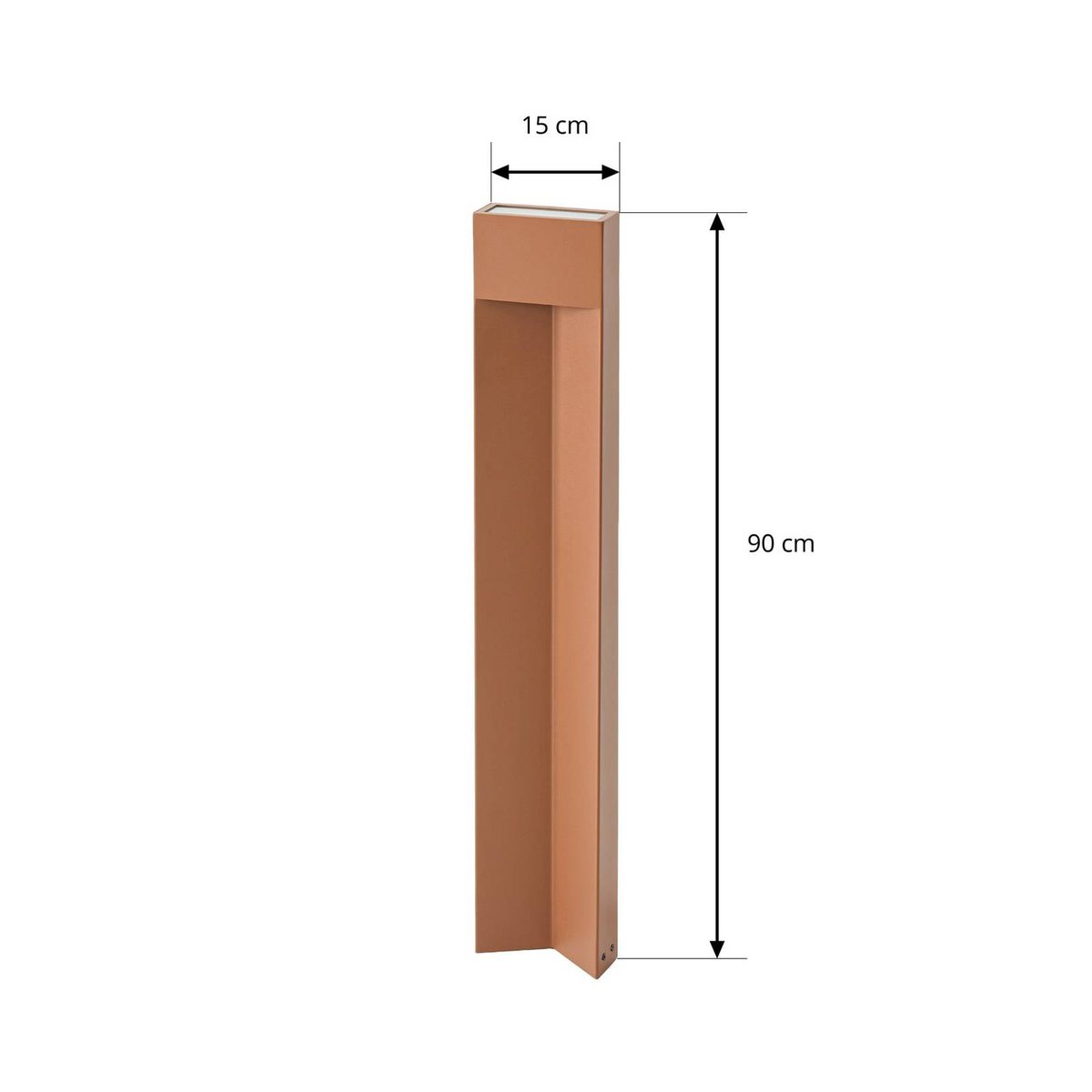 Luminaire extérieur en aluminium moderneLED marron, LUCANDE